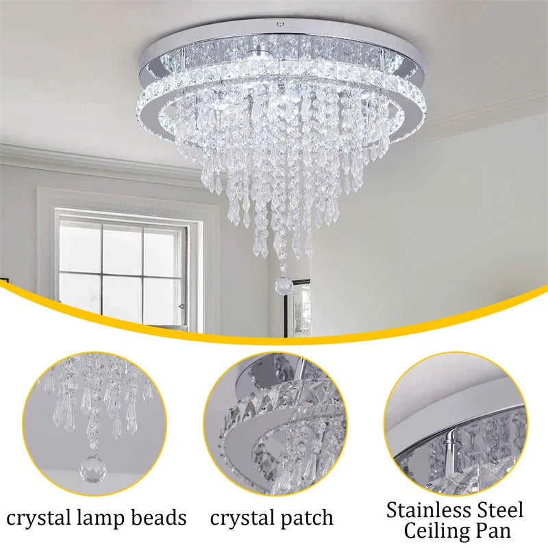 Luxury Crystal Smart LED Chandelier