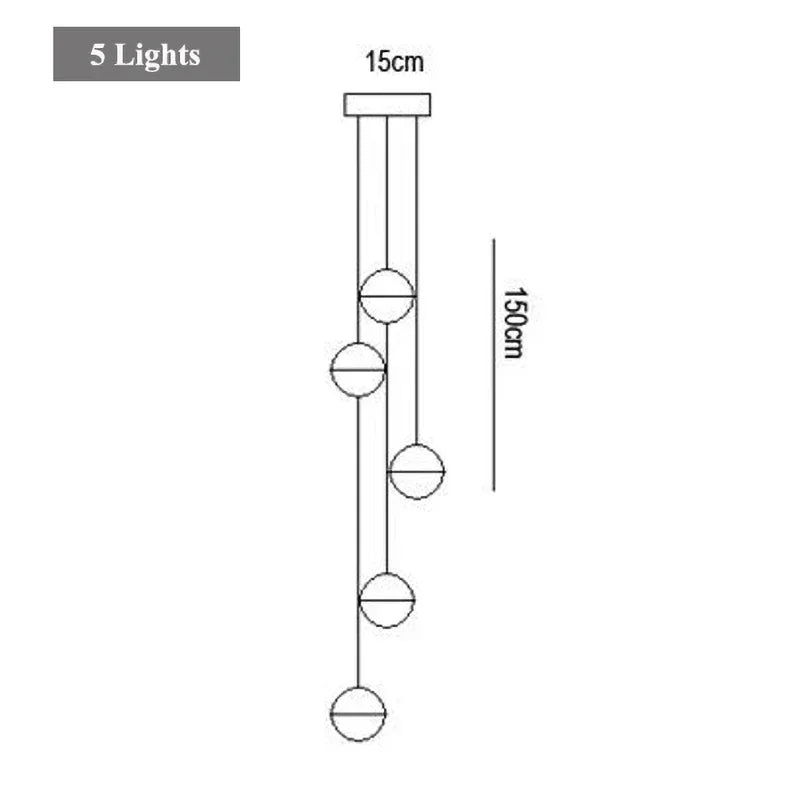 G4 Crystal Ball LED Chandelier