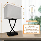 3-Way Touch USB Nightstand Table Lamp
