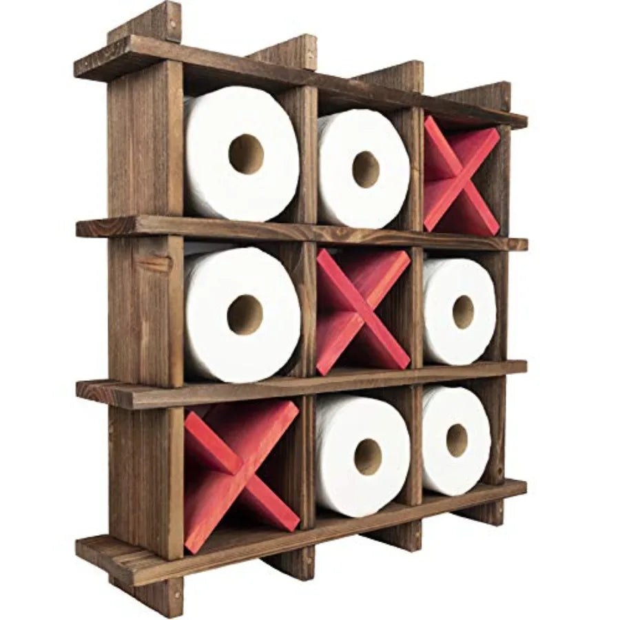 Modern Wooden Toilet Roll Holder