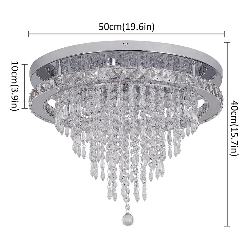 Luxury Crystal Smart LED Chandelier