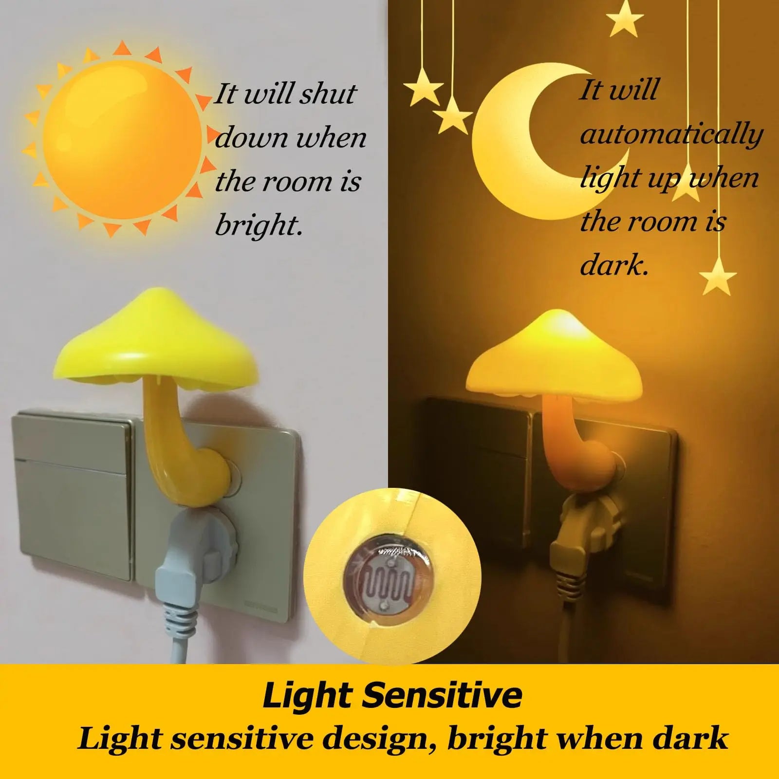 Dimmable Plug Night Light Lamp