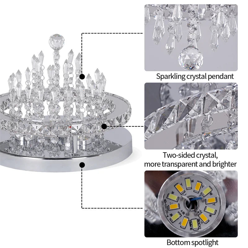 Luxury Crystal Smart LED Chandelier