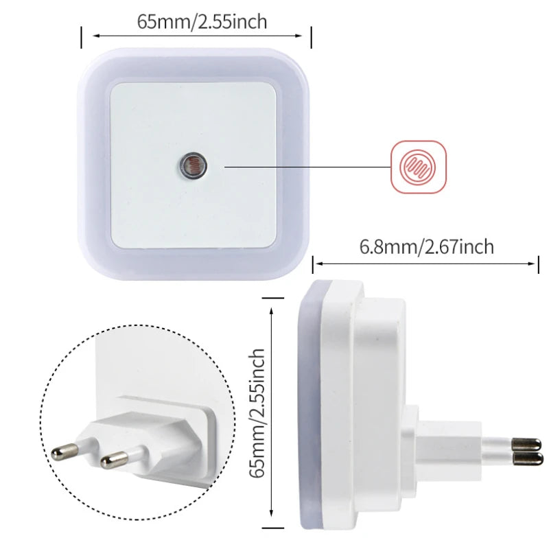 Dimmable Plug Night Light Lamp