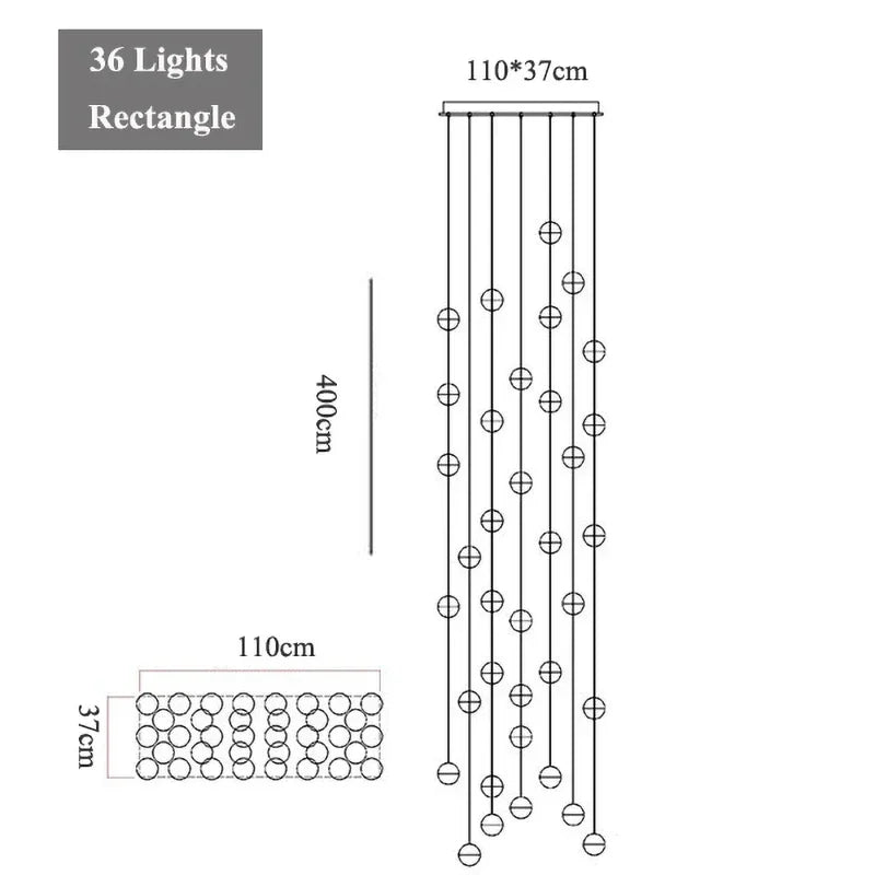 G4 Crystal Ball LED Chandelier