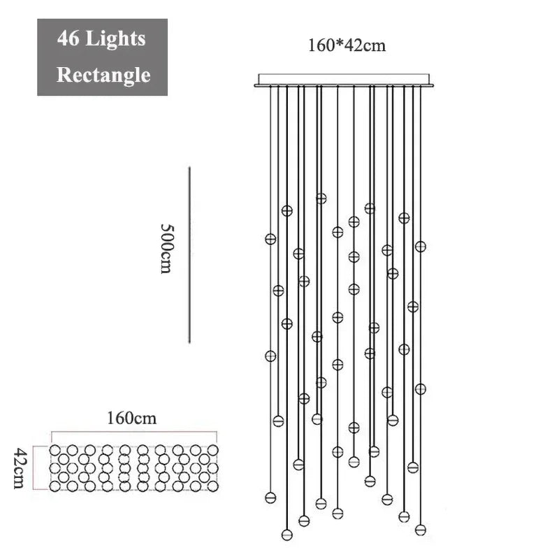 G4 Crystal Ball LED Chandelier