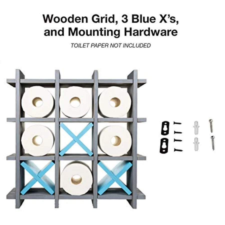 Modern Wooden Toilet Roll Holder