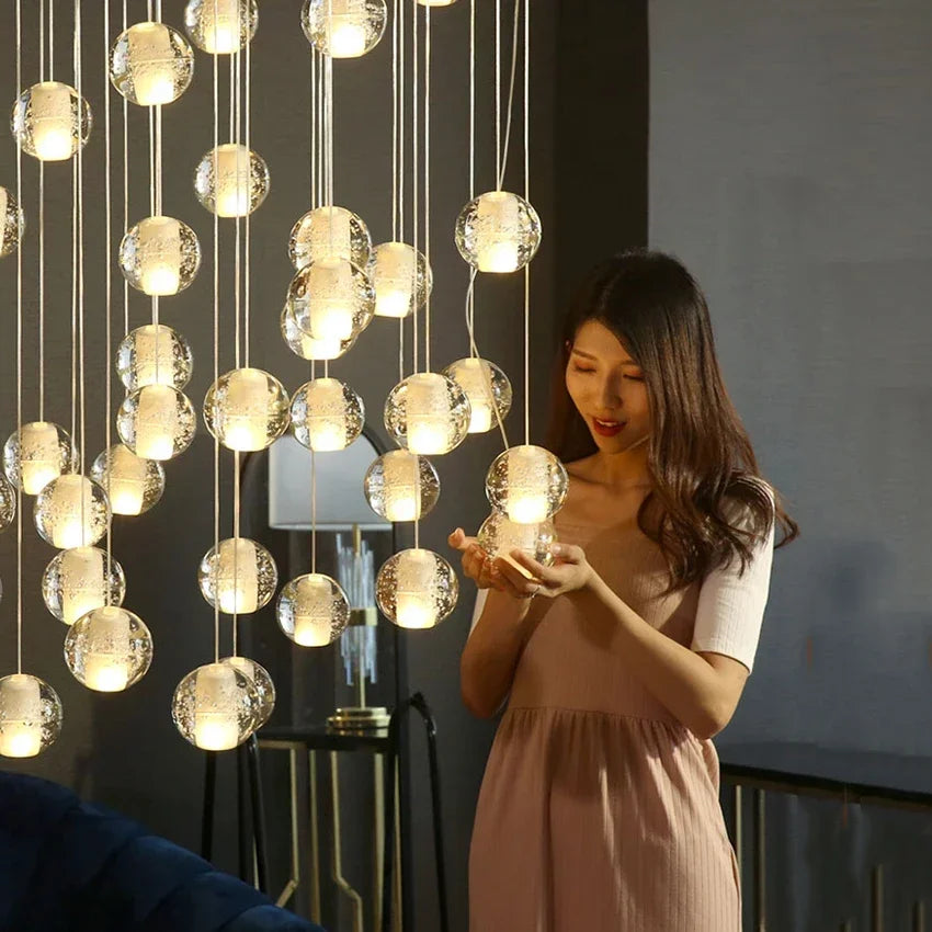 G4 Crystal Ball LED Chandelier