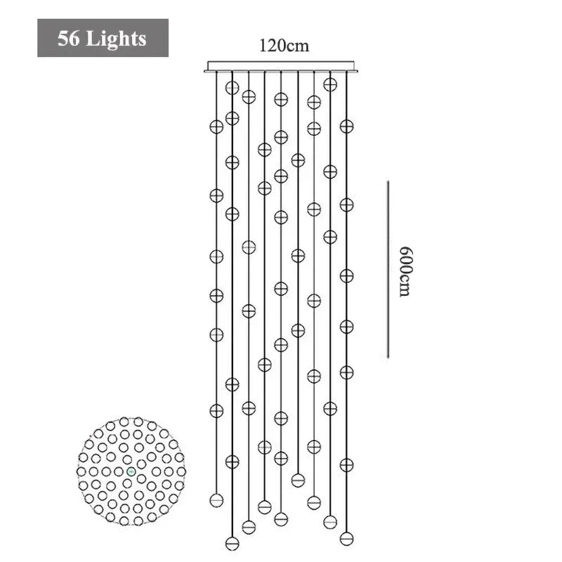 G4 Crystal Ball LED Chandelier