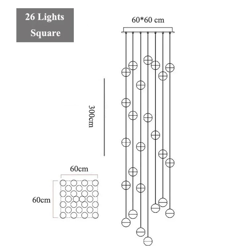 G4 Crystal Ball LED Chandelier