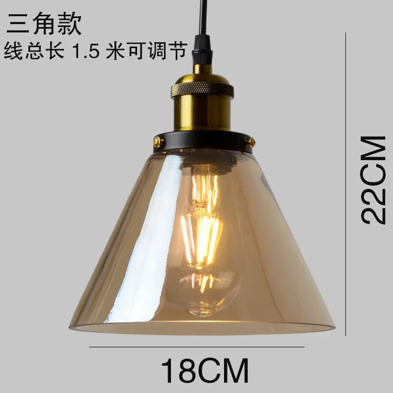 Retro Industrial Loft Pendant Light
