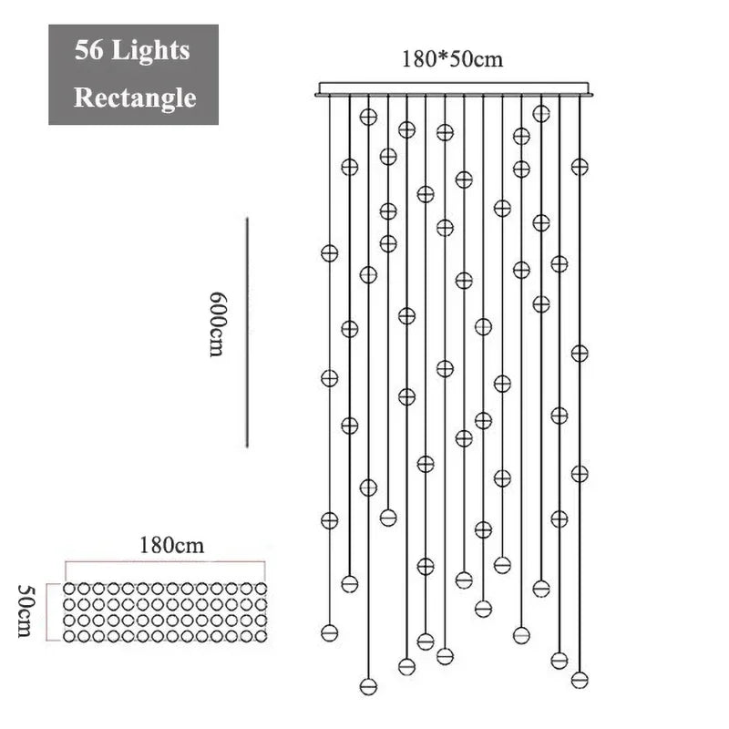 G4 Crystal Ball LED Chandelier