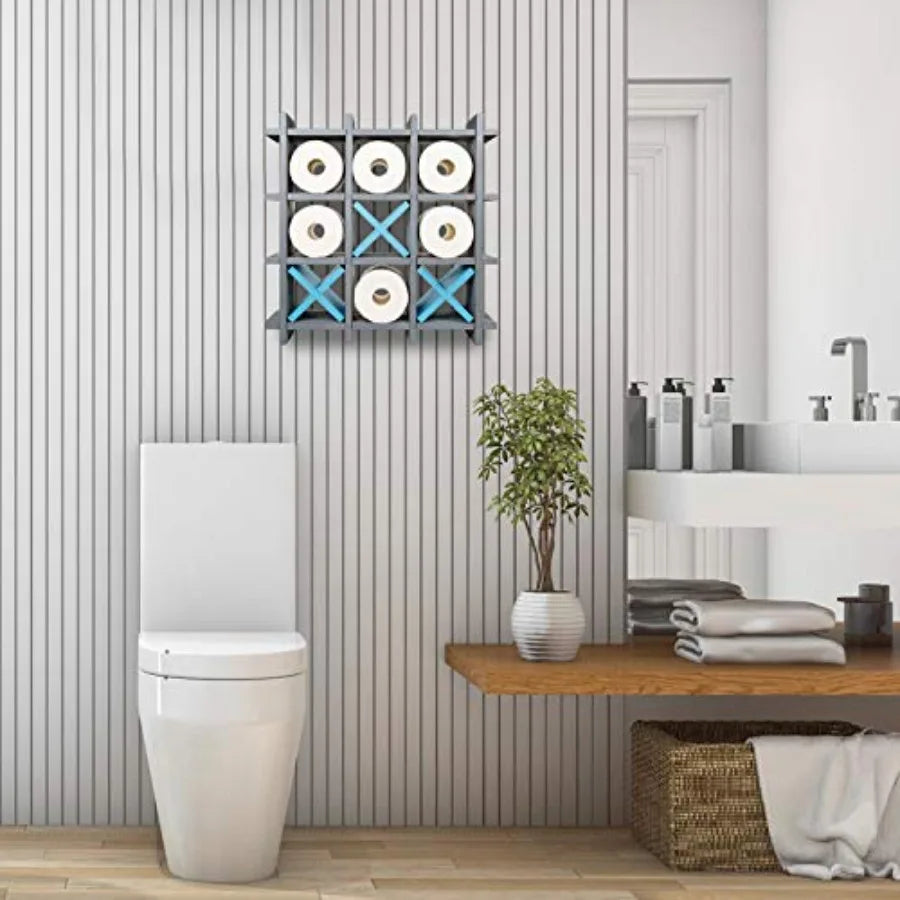 Modern Wooden Toilet Roll Holder