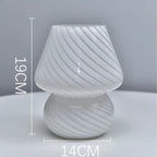 Mushroom Glass Bedroom Desk Lamp
