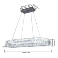 Luxury Nordic Crystal Oval LED Chandelier