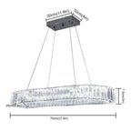 Luxury Nordic Crystal Oval LED Chandelier
