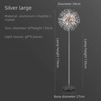 Nordic Crystal Dandelion Floor Lamp