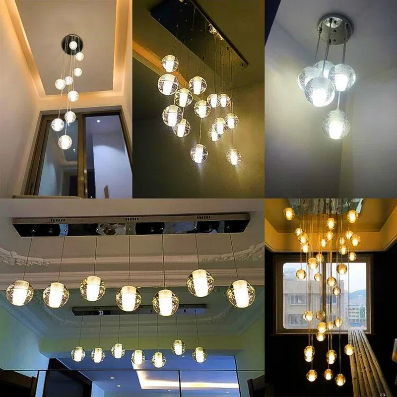 G4 Crystal Ball LED Chandelier