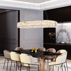 Luxury Nordic Crystal Oval LED Chandelier