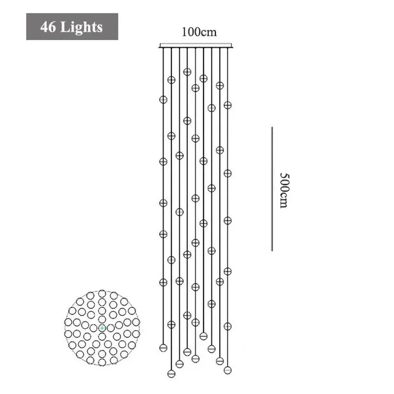 G4 Crystal Ball LED Chandelier