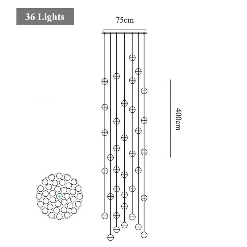 G4 Crystal Ball LED Chandelier