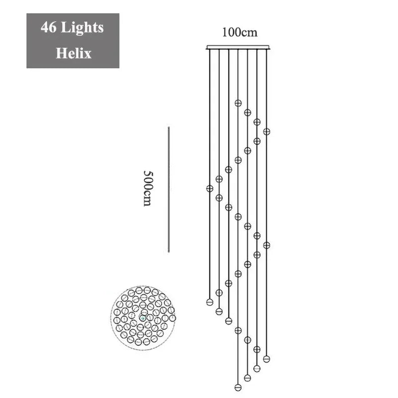 G4 Crystal Ball LED Chandelier