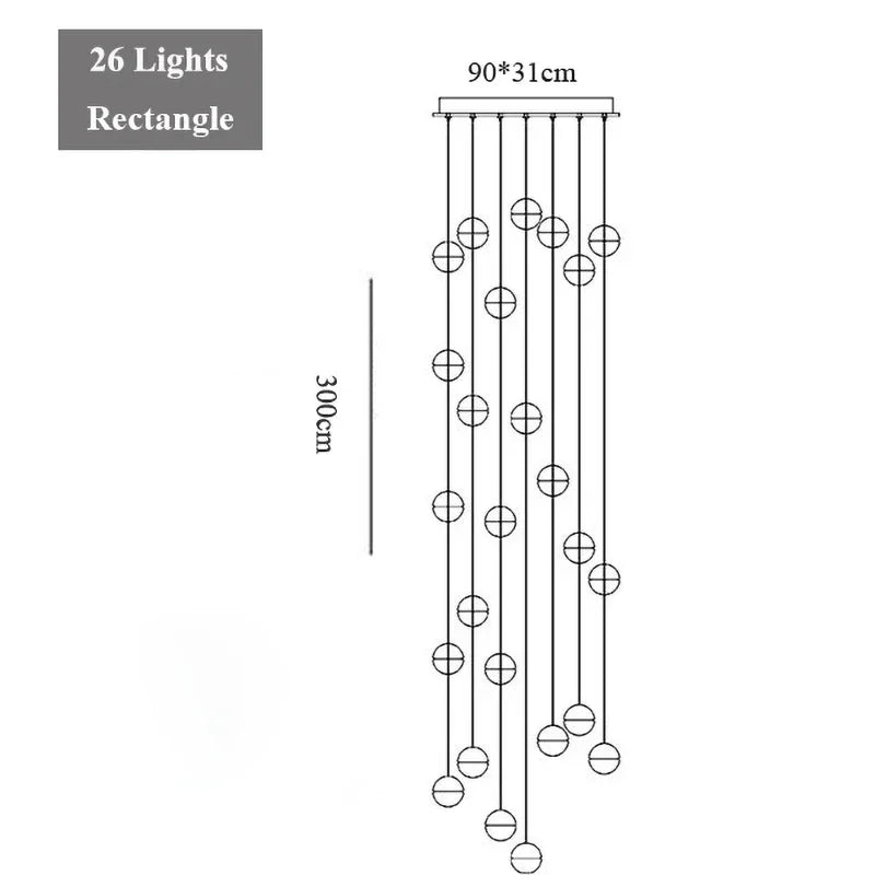 G4 Crystal Ball LED Chandelier