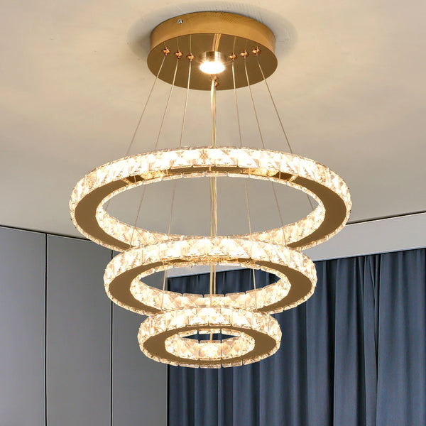 Modern Crystal LED Dining Chandelier