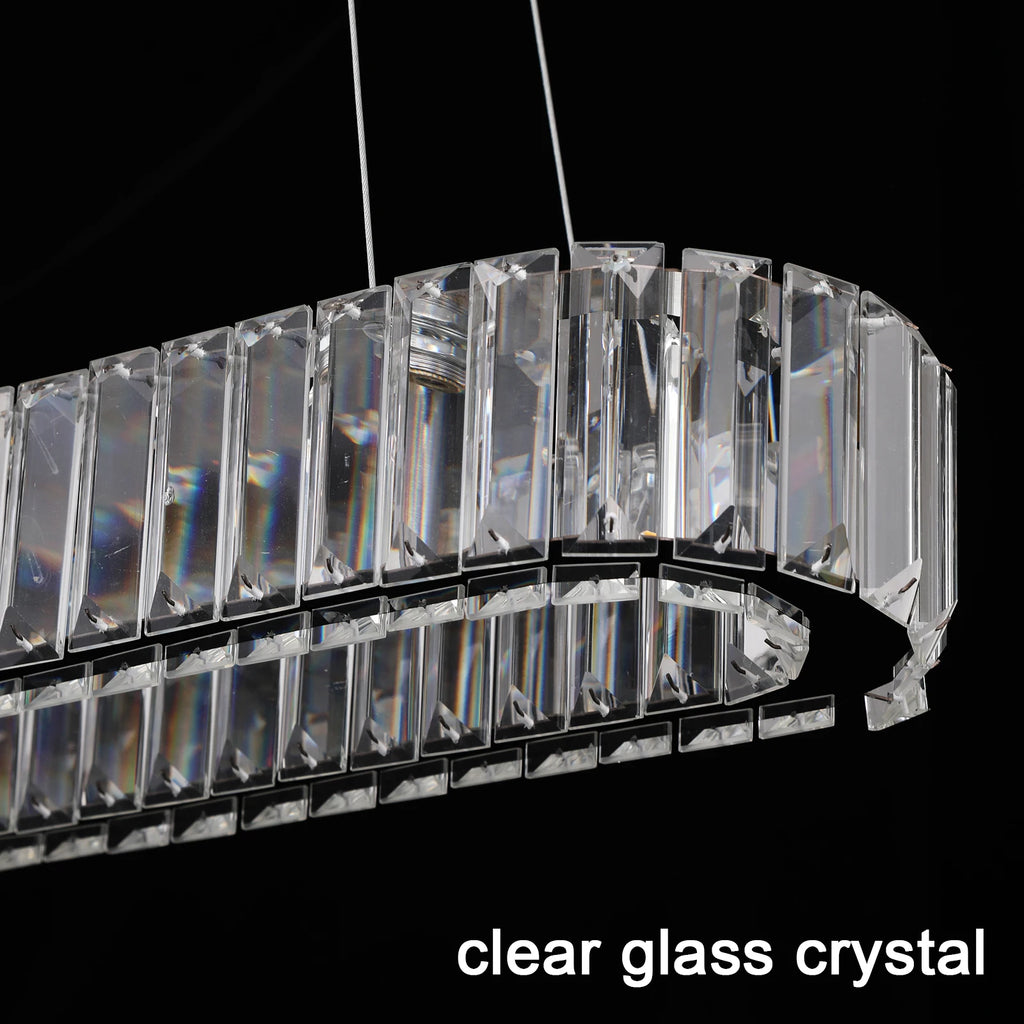 Luxury Nordic Crystal Oval LED Chandelier