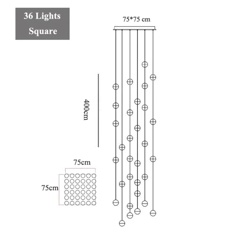 G4 Crystal Ball LED Chandelier