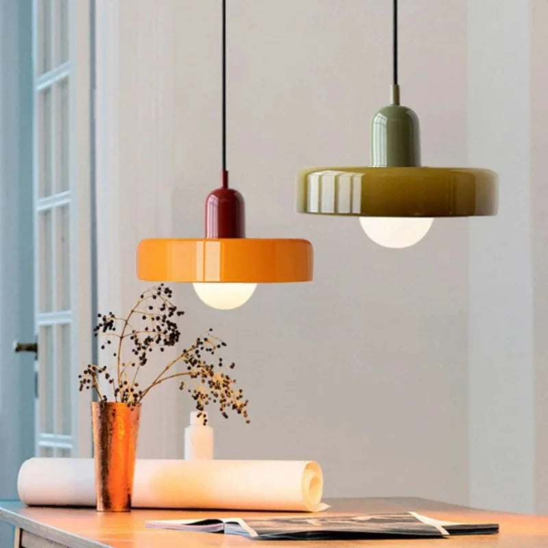 Retro Glass LED Pendant Light